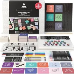 Arteza Vision Board Kit For 4 People